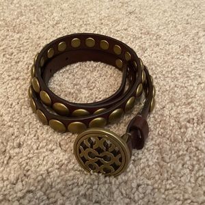 Coach stud belt